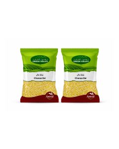 Green Valley Chana Dal 1 kg x 2 Pack – Premium Quality Split Chickpeas (2 kg Total)