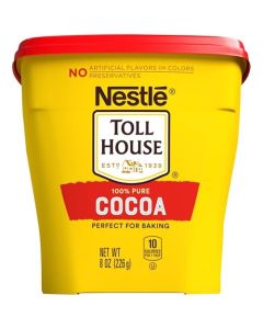 Nestle Toll House 100 Pure Cocoa Perfect for Baking No Preservatives Artificial Flavors or Colors Baking Cocoa 8oz