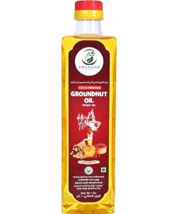 Amudham Naturals Cold Pressed Groundnut Oil 1 Litre – Pure Natural Cooking Oil