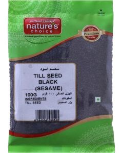 Natures Choice TILL SEED BLACK 100GM, Green & Red