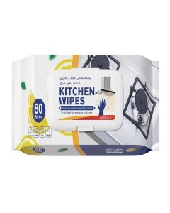 Custom Kitchen Cleaning Wipes - Professional Grade Heavy-Duty Wet Tissues for Kitchen & Household Cleaning, Disposable Multipurpose Wipes (80 PCS)