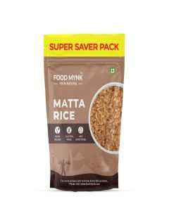 Food Mynk Kerala Red Rice (1Kg) / Matta Rice / Rosematta Rice / Palakkadan Rice / Kaje Rice / Vadi Matta Rice / Unpolished rice / Organic Kerala Matta Rice