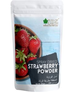 Bliss of Earth 7.05 oz Strawberry Powder No Added Sugar, Artificial Color Best for Backing, Drinking, Juice Milkshake for kids Loving It 200gm
