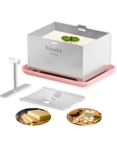 Tofu Press Stainless Steel Tofu Press Paneer Maker Cheese Press for Homemade Tofu Paneer Vegan Cheese Heavy Duty EasytoUse Kitchen Tool with Adjustable Pressure Dishwasher Safe