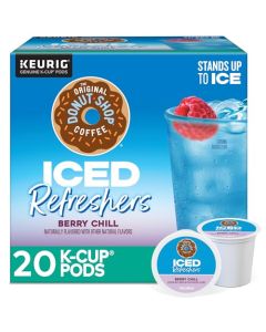 The Original Donut Shop Iced Refreshers Berry Chill Brew Over Ice Single Serve Keurig KCup Pods 20Count Box