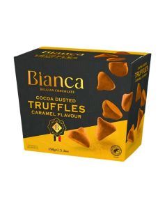 Bianca Belgian Chocolate Cocoa Dusted Truffles Caramel Flavour 150g