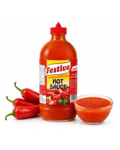 Hot Sauce 473ml - Spicy Chili Sauce for Burgers, Sandwiches, Fries and Snacks - Dip and Cooking Sauce