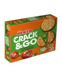 Ulker Crack and Go Crackers with Tomato and Basil- 8 X 30gms