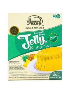 Jazaa By Junaid Jamshed Jelly with Pineapple Flavour 80gms- Yellow