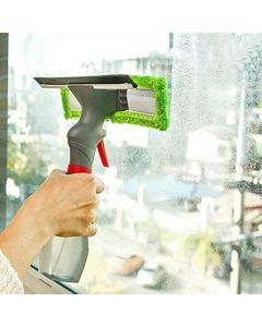 APURK Spray Window Cleaner 3 in 1 Plastic Easy Glass Spray Type Cleaning Brush Wiper Clean Shave Car Window Cleaner for Car WindowMirrorGlassFloorStove with SprayMulticolorPack of 1