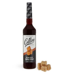 Collins Simple, Brown Sugar Coffee Cocktail Syrup 32oz Set of 1, Clear