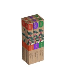Nespresso Compatible Biodegradable Holiday Pack Coffee Capsules, (3 Flavors: Brazilian, Ethiopian, Colombian) Pack of 6 (60 Capsules) 312gm
