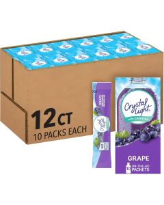Crystal Light Sugar-Free Energy Grape Drink Mix