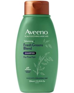 Aveeno Scalp Soothing Haircare Volumising Fresh Greens Shampoo for Fine Hair 354ml