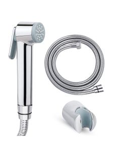 Bathoyum Make in India ABS Health Faucet Toilet Jet Spray Polished Finish Silver Standard Size Pack of 1