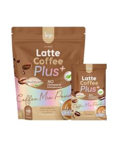 Joji Latte Coffee Plus+ Mix / Instant Coffee Powder / No Cholesterol, Low Fat, Plant-Based Creamer – 10 Sachets