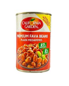 California Garden Premium Fava Beans Plain Medammes 100percent Natural Beans- 450gms