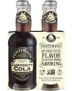 Fentimans Sparkling Curiosity Cola - All Natural Craft Soda, 9.3 Fl Oz (Pack of 4)