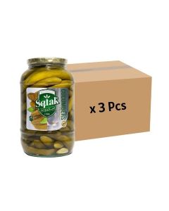 Sq tak Pickled Cucumber In Bottled Jar- 3pcs of 1500gms Bulk Pack (Please Note That Delivery Will Be Done Within 2-4 Days)