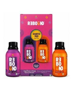Rebound Detox Single Shot Refreshment Drink Assorted Vertical Pack / Get extra 10% off with "10SAVE" code / Lime & Orange / Sugar Free / 4 x 60ml