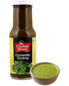 Foods Coriander Chutney - 210g / Fresh Coriander Blend / Green Chutney for Snacks / Sandwiches / Samosas / Burgers