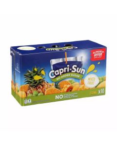 Capri Sun Mix Fruit Flavored Drinking Juice In Pouch- 10X200ml