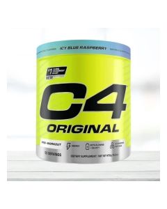 C4 Extreme Pre-Workout Explosive Energy With Creatine Nitrate - Icy Blue Razz - 50 Servings