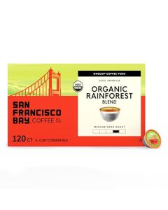 San Francisco Bay KCup Coffee Pods Organic Rainforest Blend 120 ct MediumDark Roast Commercially Compostable USDA Organic SingleServe Coffee Pods