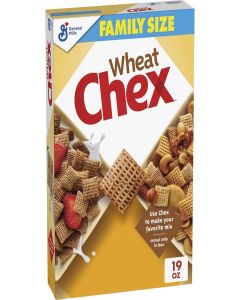 Wheat Chex Cereal, Chex Mix Ingredient, Family Size, 19 oz