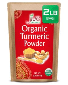Organic Turmeric Powder 2 LB Bulk Bag Lab Tested 100 Raw with Curcumin Reports Available Pure USDA Organic NonGMO from India by Jiva Organics