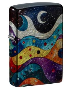 Zippo Space Fusion Design 540 Tumbled Chrome Pocket Lighter