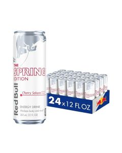 Red Bull Energy Drink, Cherry Sakura, Spring Edition, 250mlX24 Cans