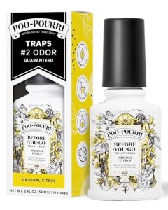 PooPourri BeforeYouGo Toilet Spray Original Citrus 2 Fl Oz Lemon Bergamot and Lemongrass