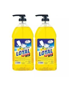 Loyal Dishwashing Liquid with Lemon Fragrance- 2X1Ltr