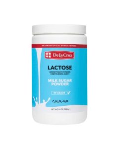 De La Cruz Lactose Powder - Pure Lactose Monohydrate Milk Sugar NF Grade, 24 OZ