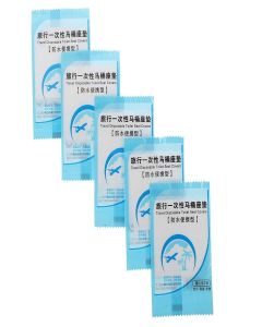 OTIPORTER Toilet Paper Pad Portable Seat Cover Fold Toilet Cover Dispensers for Public Toilet (pack of 5)