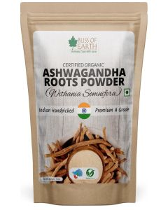 Bliss of Earth Ashwagandha Root Powder 453g / Organic Withania Somnifera (Indian Ginseng) / Ayurvedic Herbal Root Powder for Smoothies, Tea, Juices & Daily Wellness Support