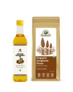 HG Organic Groundnut Oil + HG Organic Sorghum Flour ( Jowar Atta )( 2 Pack )