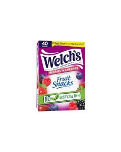 Welchs Fruit Snacks Berries N Cherries Snack Box Gluten Free 08oz Snack Packs Pack of 40