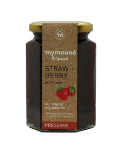 MYMOUNE Strawberry Jam 350g / 74% Fruit Content / Natural, No Artificial Additives / Premium Lebanese Fruit Preserve