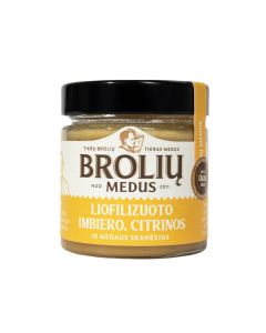 Pure Lithuanian Honey with Lemon and Ginger