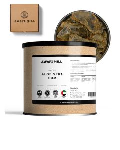AWAFI MILL Aloe Vera Gum (Aloe barbadensis Resin) / Plant Resin Chunks for Charcoal and Electric Burners / Incense/Craft Use - 100 g / 3.5 Oz Oz