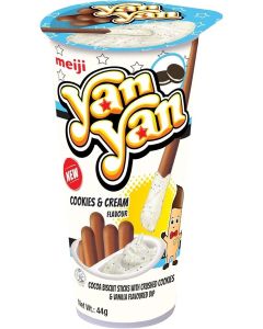 Yan Yan Biscuit Sticks with Cookies and Cream Dip