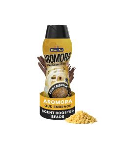 Aromora Fabric Deodorizer Oud Embrace - Laundry Perfume In-Wash Scent Booster Beads 300g , Refreshing Long-Lasting Laundry Fragrance, Suitable for Use with Fabric Softeners and Detergents