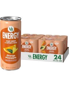 V8 Energy Orange Pineapple Energy Drink 8 fl oz Can 24 Pack