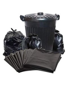 Black Garbage Bags Pack Of 40 Pieces,110x130cm,70 gallon Kitchen Bin Liners