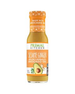 Primal Kitchen Sesame Ginger Vinaigrette Marinade Salad Dressing made with Avocado Oil Paleo Friendly Keto Certified 8 Fluid Ounces