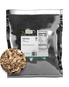 Frontier Coop Organic Pinto Bean Flakes 1lb Bulk Bag Hearty and Flavorful Made from Organic Pinto Beans Versatile for Various Cuisines Kosher
