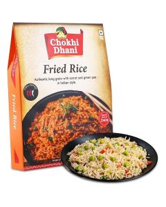 Fried Rice 250 gm / Ready-to-Eat Rice with Vegetables & Spices / Indian-Style Meal / Heat & Serve / Vegetarian