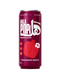 Pomegranate Hibiscus Prebiotic Soda Drink Can